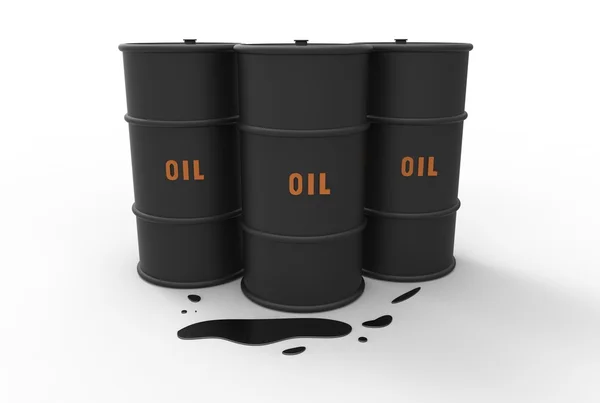 Group of barrels of oil — Stock Photo, Image