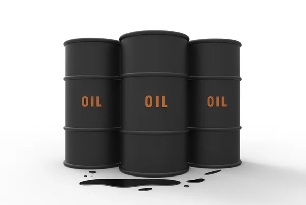 Group of barrels of oil — Stock Photo, Image