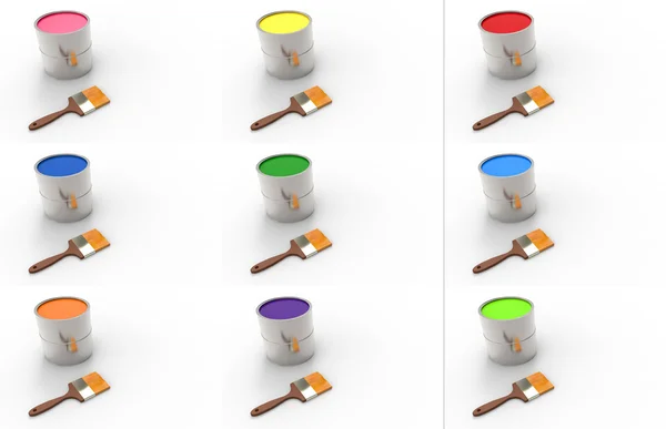 Boya... kutularını ayarlayın. boya. Renk