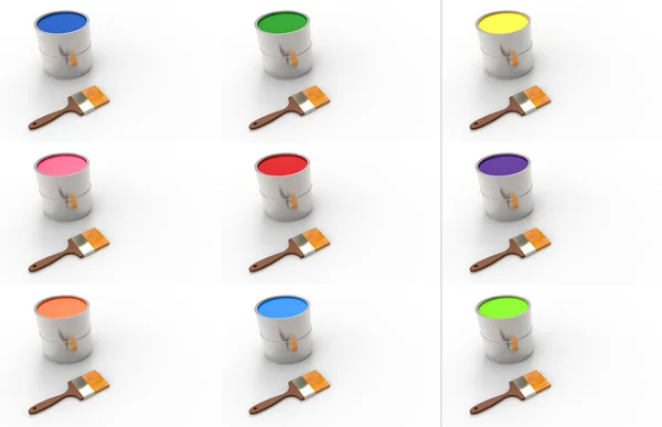 Boya... kutularını ayarlayın. boya. Renk