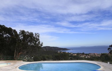 Le Lavandou, yüzme havuzunda Fransız riviera, Fransa