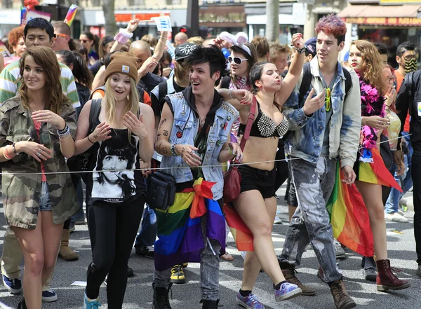 The gay pride 2013, Paris, Frankreich — Stockfoto