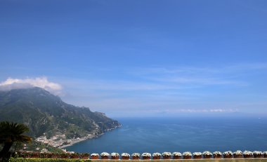 Kıyı şeridi Ravello, Amalfi coast, İtalya
