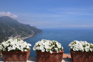Kıyı şeridi Ravello, Amalfi coast, İtalya