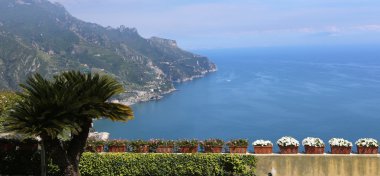 Kıyı şeridi Ravello, Amalfi coast, İtalya