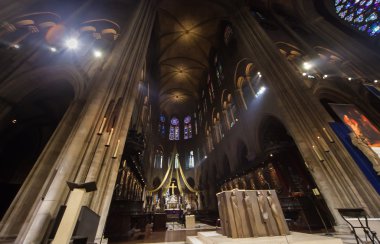 iç Notre Dame Katedrali, Paris, Fransa