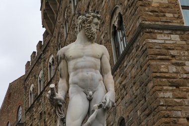 Heykeller, piazza della signoria, Florence, İtalya