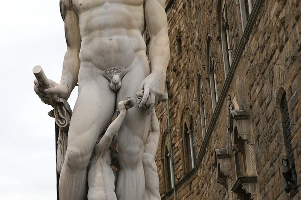 Statyer i piazza della signoria, Florens, Italien — Stockfoto