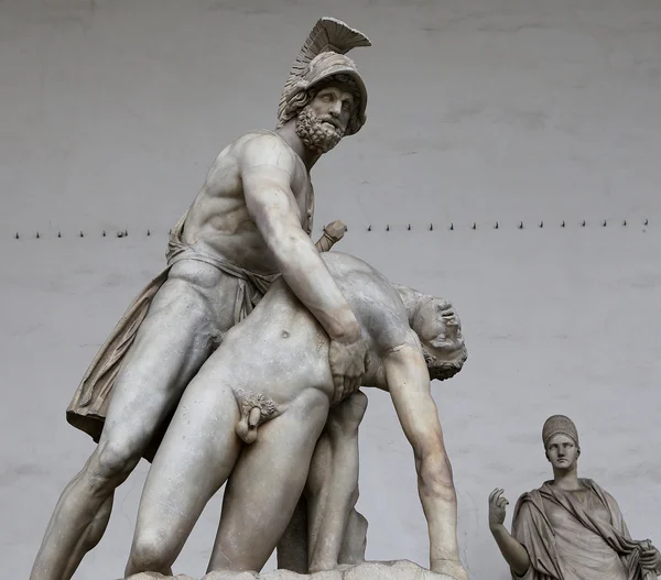 Statyer i piazza della signoria, Florens, Italien — Stockfoto