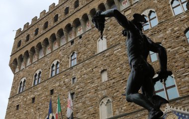 Heykeller, piazza della signoria, Florence, İtalya