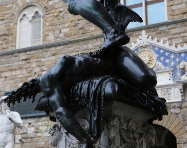 Heykeller, piazza della signoria, Florence, İtalya