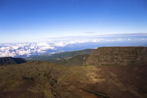 Volcán Piton de la Fournaise, Isla Reunión, Francia —  Fotos de Stock