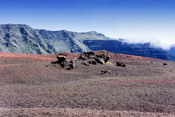 Sikke de la Fournaise volkan, Reunion Adası, Fransa — Stok fotoğraf