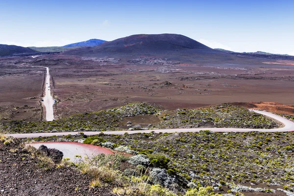 Piton de la Fournaise vulkán, Reunion-sziget, Franciaország — Stock Fotó