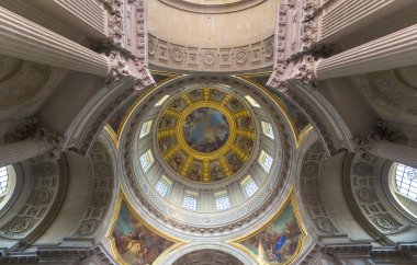 iç mekanlar ve ayrıntıları ile Hotel des Invalides, Paris, Fransa