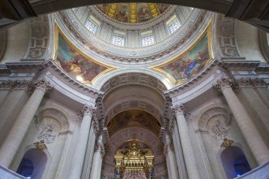 iç mekanlar ve ayrıntıları ile Hotel des Invalides, Paris, Fransa