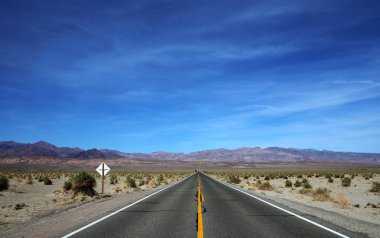yol çizgileri Ölüm Vadisi, Kaliforniya, ABD