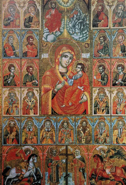 Templom annuciation, Bejrút, Libanon-keresztény bizánci ikon — Stock Fotó