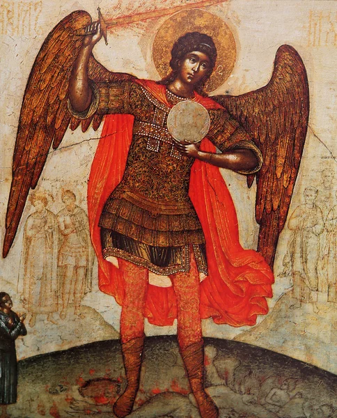 Byzantinische Ikone im Verklärungskloster, Jaroslawl, Russland — Stockfoto