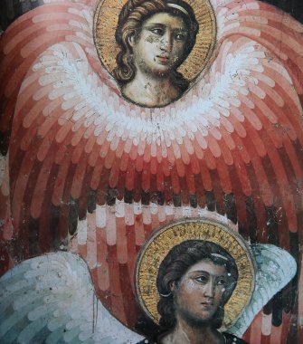 Basilica di Santa Cecilia, Trastevere, Roma, İtalya, fresco