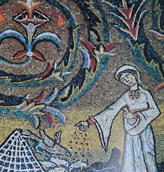 Mosaik in der kirche von san clemente, rom, italien — Stockfoto