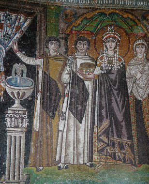 Mozaik içinde kilise, Hosios David, Thessaloniki, Yunanistan