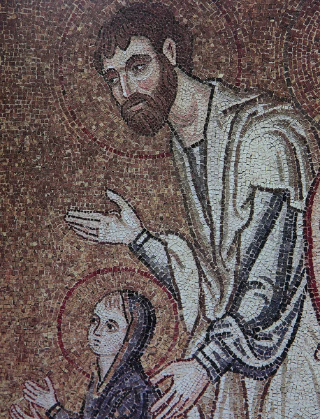 Mosaïque byzantine au monastère de Daphni, Athènes, Grèce — Photo