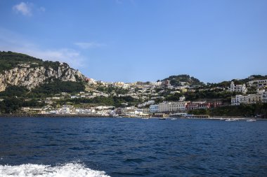 Capri Adası, Capri, İtalya'nın kıyı şeridi