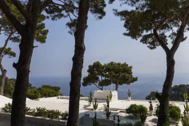 Capri Adası, Capri, İtalya'nın kıyı şeridi