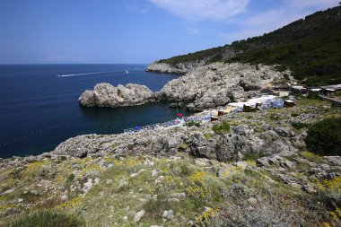 Capri Adası, Capri, İtalya'nın kıyı şeridi