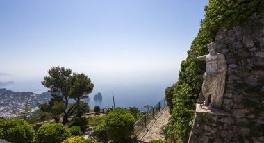 Capri Adası, Capri, İtalya'nın kıyı şeridi