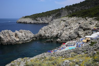 Capri Adası, Capri, İtalya'nın kıyı şeridi