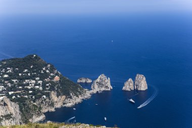 Capri Adası, Capri, İtalya'nın kıyı şeridi