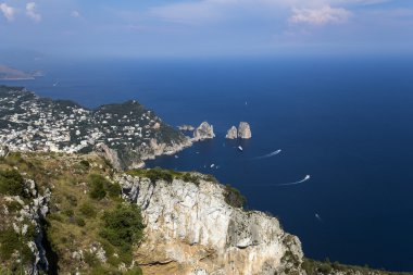 Capri Adası, Capri, İtalya'nın kıyı şeridi