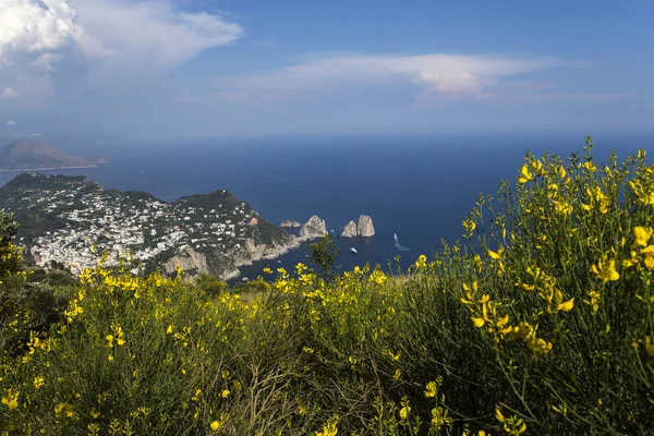 Capri Adası, Capri, İtalya'nın kıyı şeridi