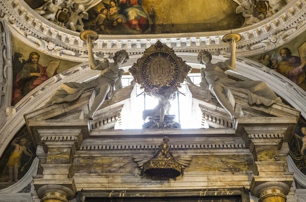 Inredning och Detaljer för Sienas katedral, Siena, Italien — Stockfoto
