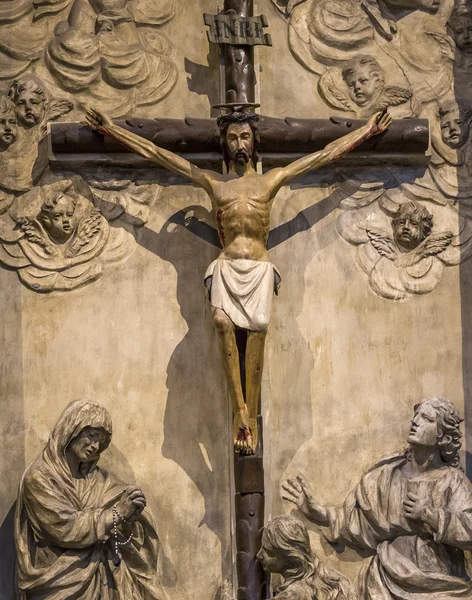 Interieurs en details van de kathedraal van Siena, Siena, Italië — Stockfoto