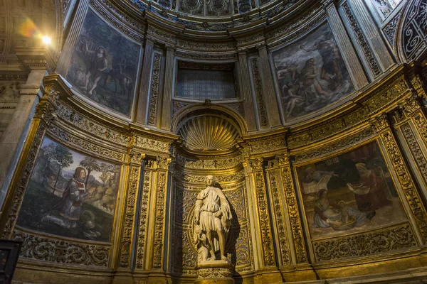 Iç mekanlar ve Ayrıntılar Siena katedralinin, Siena, İtalya — Stok fotoğraf