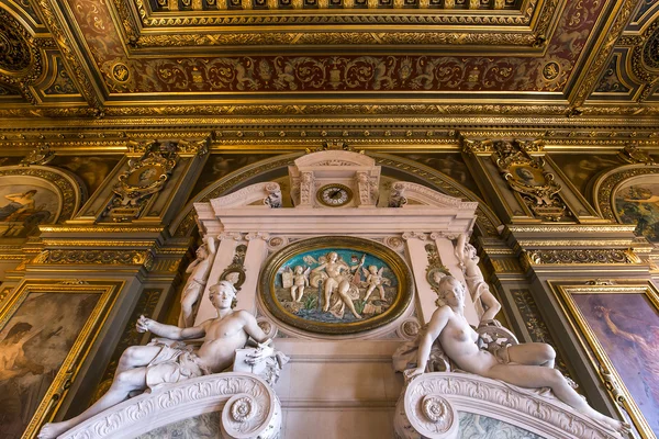 Recepció szobák, a városháza, Párizs, Franciaország — Stock Fotó