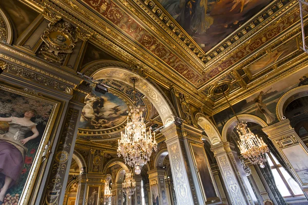 Salas de recepção da prefeitura, Paris, França — Fotografia de Stock