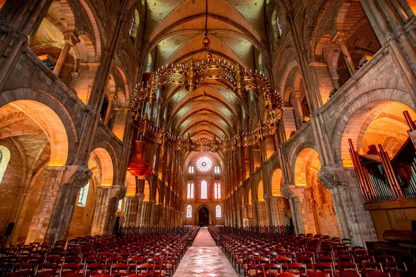 Reims France September 2015 Interiors Architectural Details Saint Remi Basilica — Stock Photo, Image