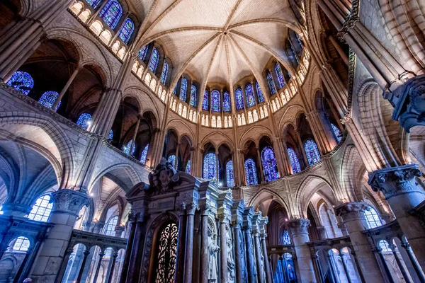 Reims França Setembro 2015 Interiores Detalhes Arquitetônicos Basílica Saint Remi — Fotografia de Stock