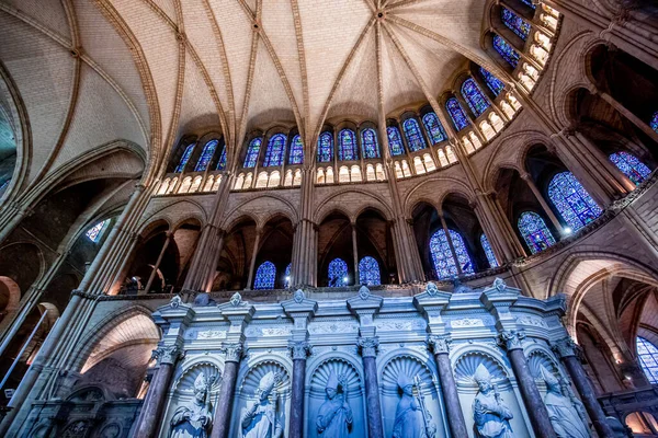 Reims Franciaország Szeptember 2015 Interiors Architectural Details Saint Remi Basilica — Stock Fotó