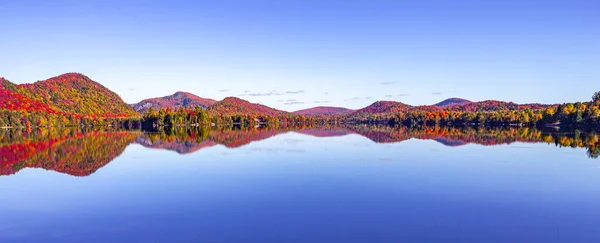 Pohled Lac Superieur Laurentides Mont Tremblant Quebec Kanada — Stock fotografie