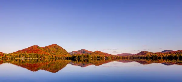 Vista Lac Superieur Laurentides Mont Tremblant Quebec Canadá — Fotografia de Stock