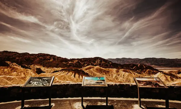 Death Valley National Park United States Апреля 2015 Года Zabriskie — стоковое фото