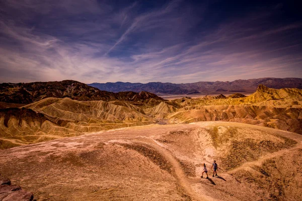 Death Valley National Park Förenade Staterna April 2015 Zabriskie Punkt — Stockfoto