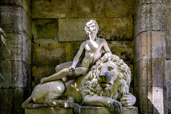Compiegne Francia Agosto 2016 Estatua Los Jardines Del Castillo Compiegne — Foto de Stock