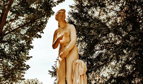 Compiegne Francia Agosto 2016 Estatua Los Jardines Del Castillo Compiegne —  Fotos de Stock