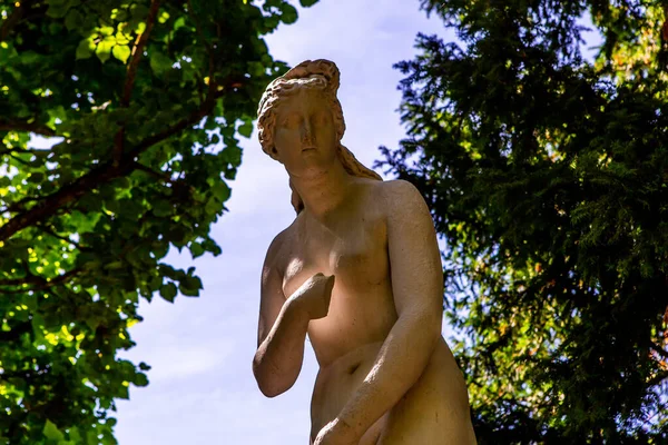 Compiegne France Août 2016 Statue Dans Les Jardins Château Compiègne — Photo
